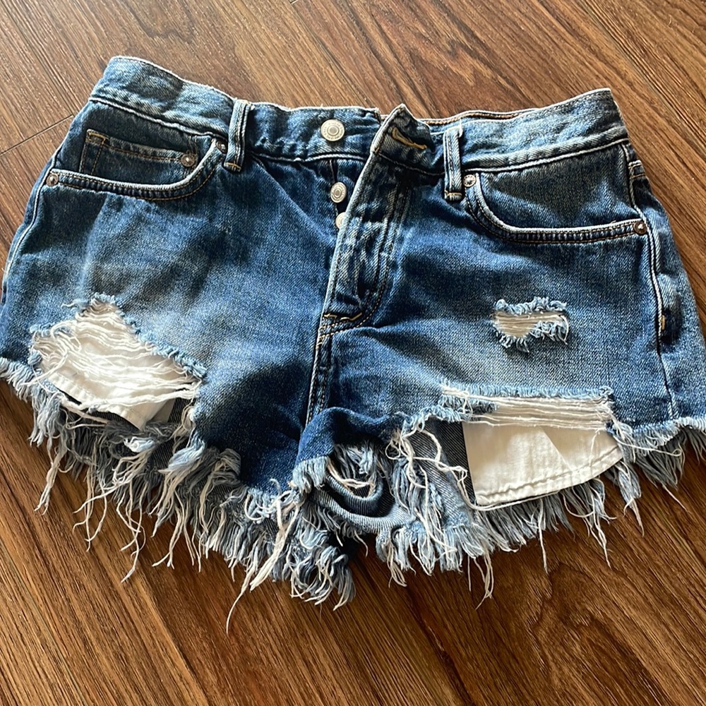 Free people womens jean shorts